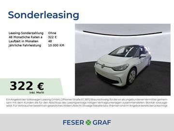 Volkswagen Leasingangebot: Volkswagen ID.3 Pro ACC Alu 18" CarPlay Navi RüKa Sitzh.
