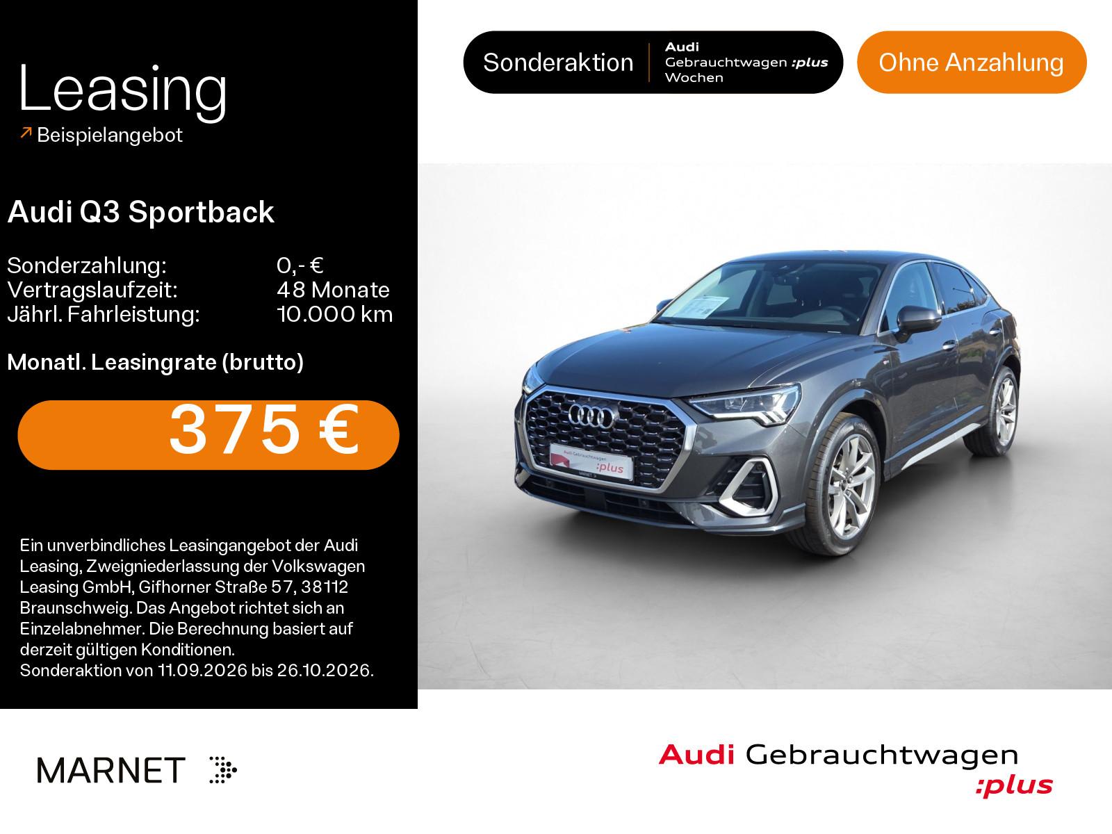 Audi Q3 Sportback 35 TFSI S line S tro*LED*Virtual*Na