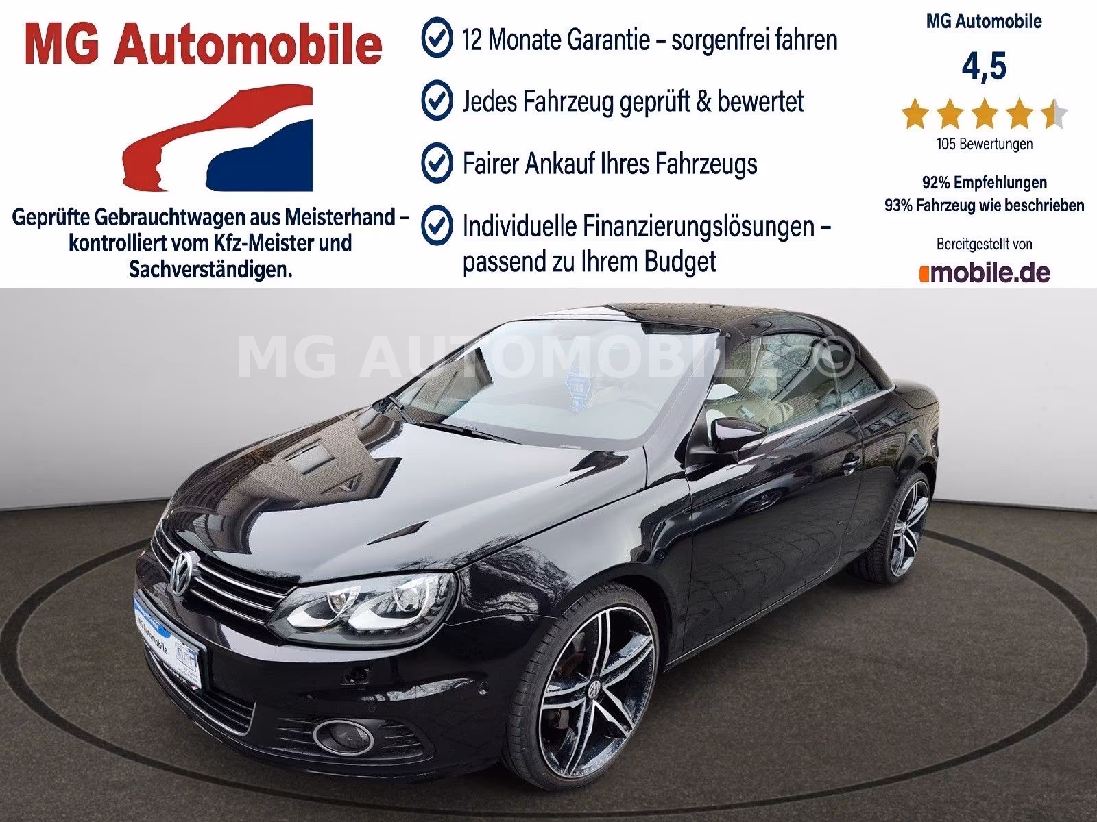 Volkswagen Eos 2.0 TDI BlueMotion DSG Bi-Xenon Panorama