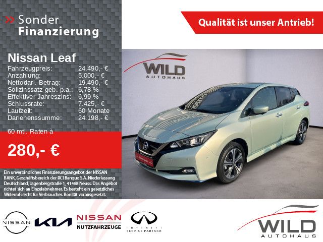 Nissan Leaf e+ Tekna 62KW, PDC, Navi, Cam