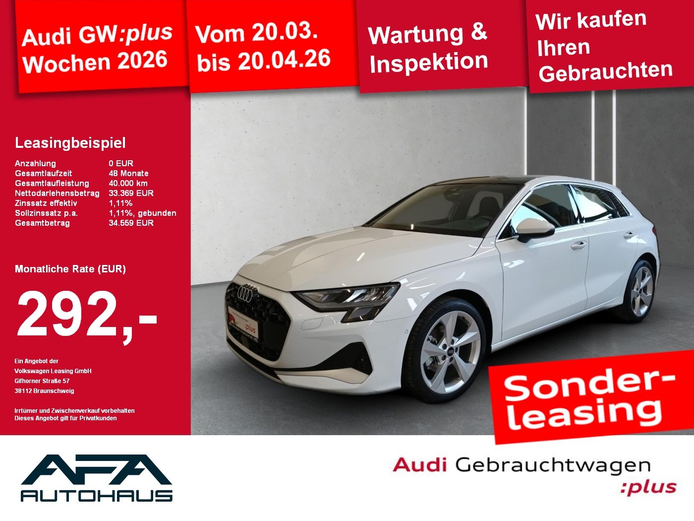 Audi A3 Sportback 30 Adv. S tr. Pano*StHz*RFK*ACC*NAV