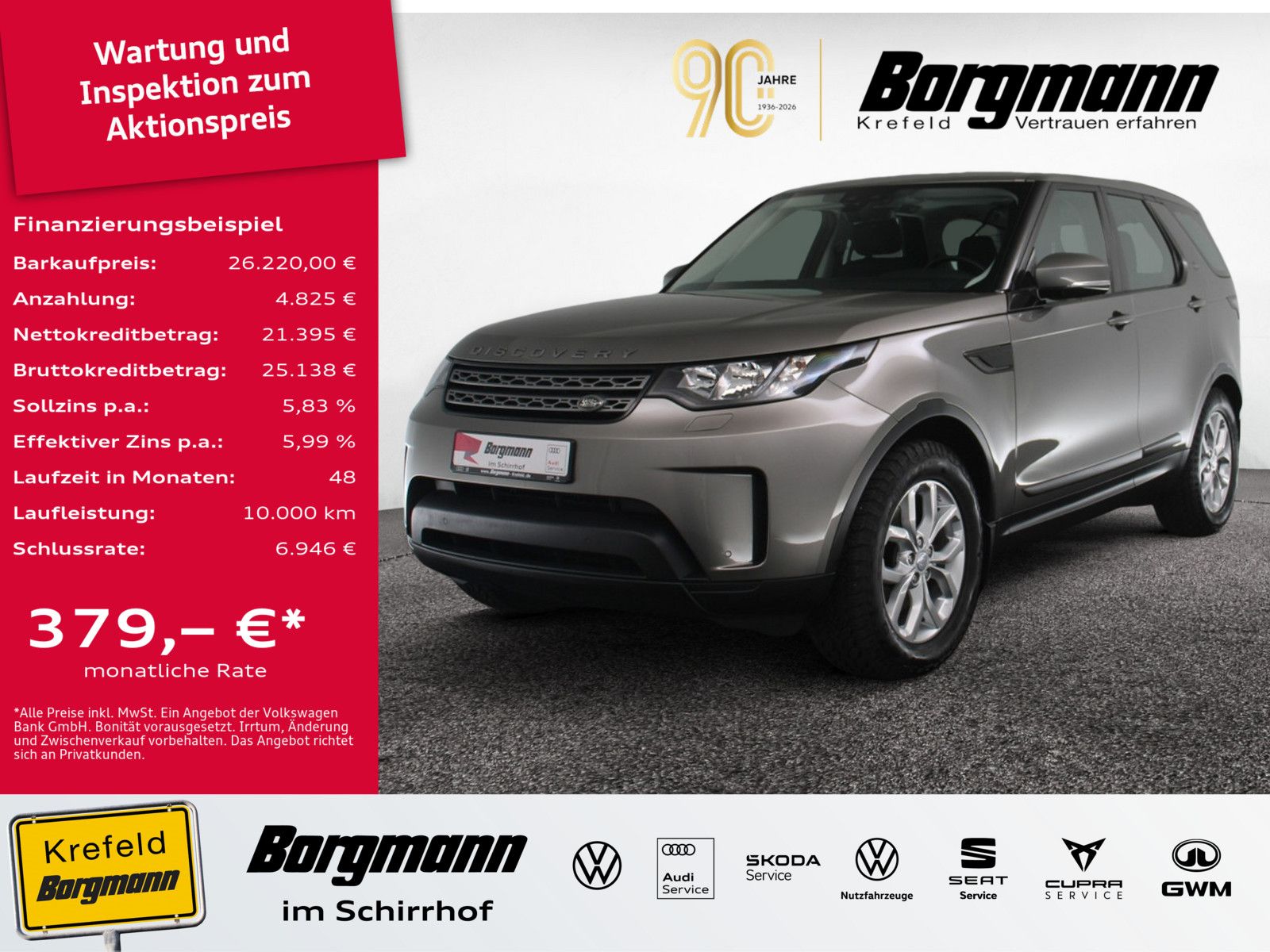 Land Rover Discovery 5 2.0 S SD4 PANORAMADACH