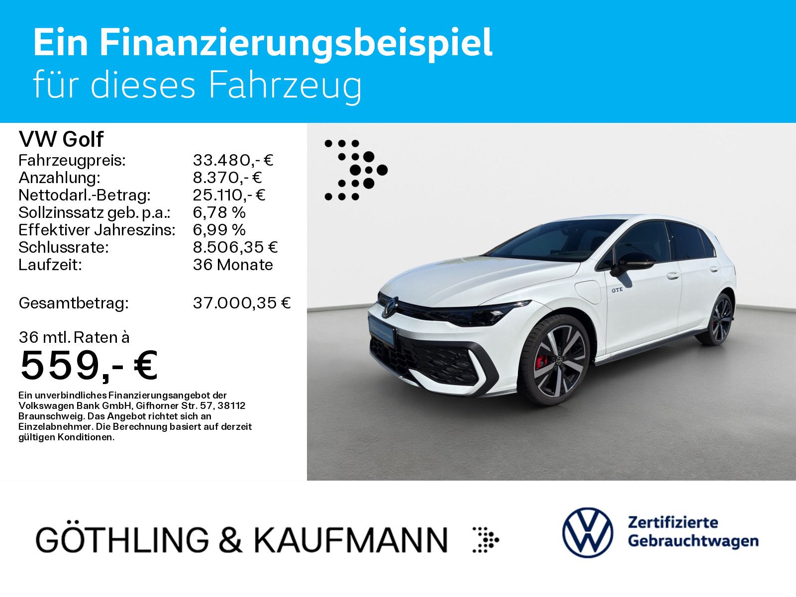 Volkswagen Golf GTE 1.5 TSI eHybrid NAVI AHK KAM BlackStyle foto 2