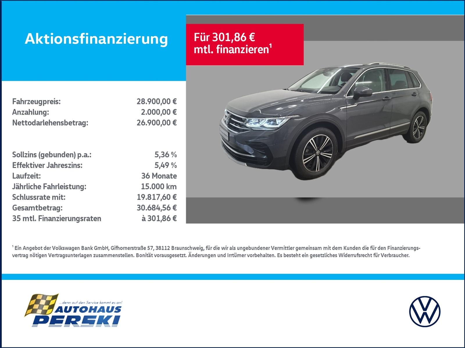 Volkswagen Tiguan 1.5 TSI Elegance DSG  KLIMA, NAVI, MATRIX