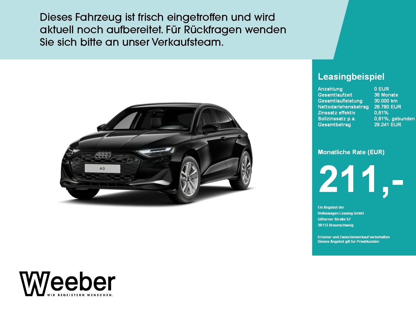 Audi A3 Sportback advanced *SHZ*GRA*KAMERA*NAVI*LED*V