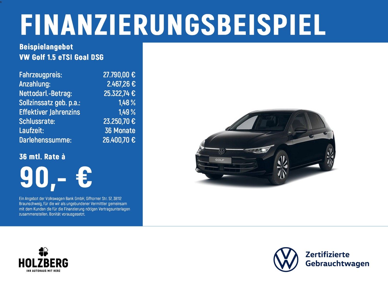 Volkswagen Golf 1.5 eTSI Goal DSG IQLight+AHK+GJR
