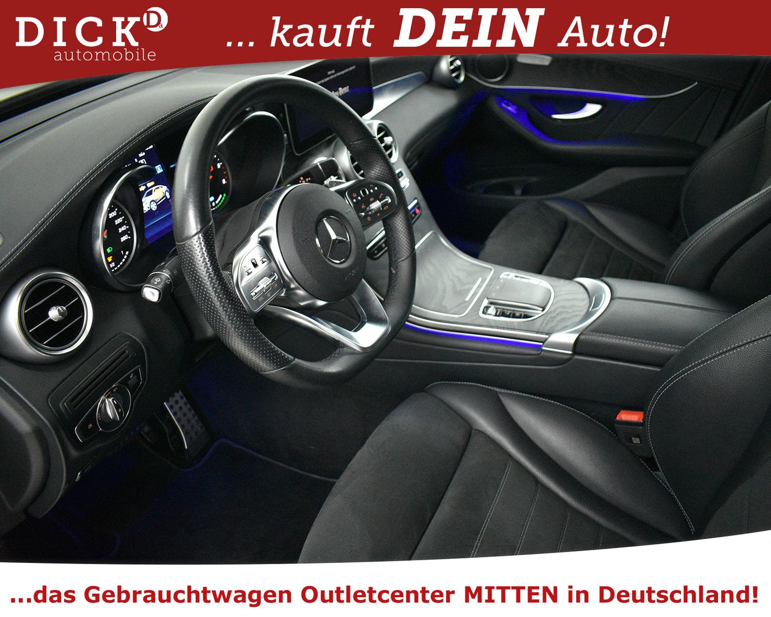 MERCEDES-BENZ GLC300de Coupe 2X AMG Line 4M NIGHT+STDHZ+KAM+19 - Image 11