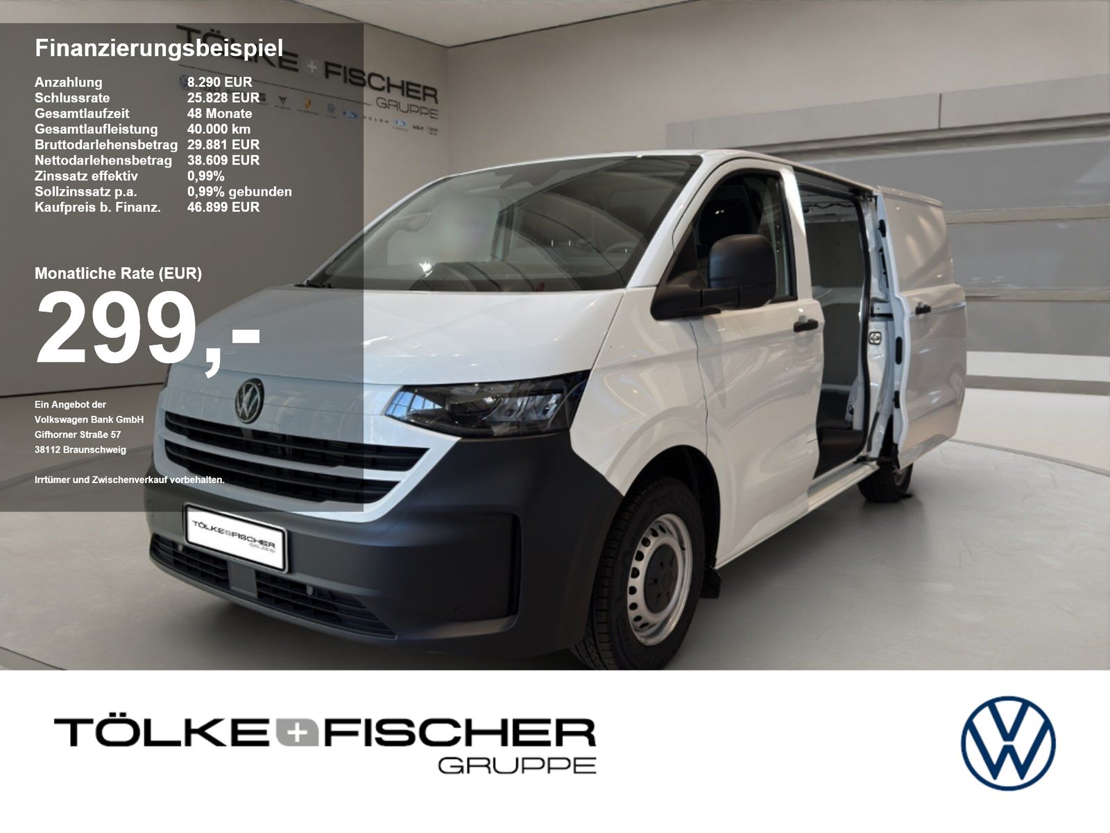 Volkswagen T7 Transporter e-Kasten BEV 100kW 64kWh kurz 0,9 foto 1