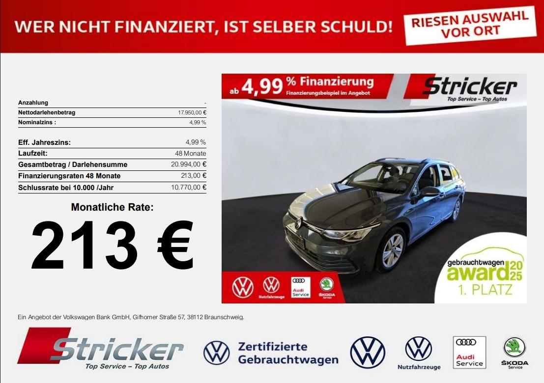Volkswagen Golf Variant Life 2.0TDI DSG 213,-ohne Anzahlung