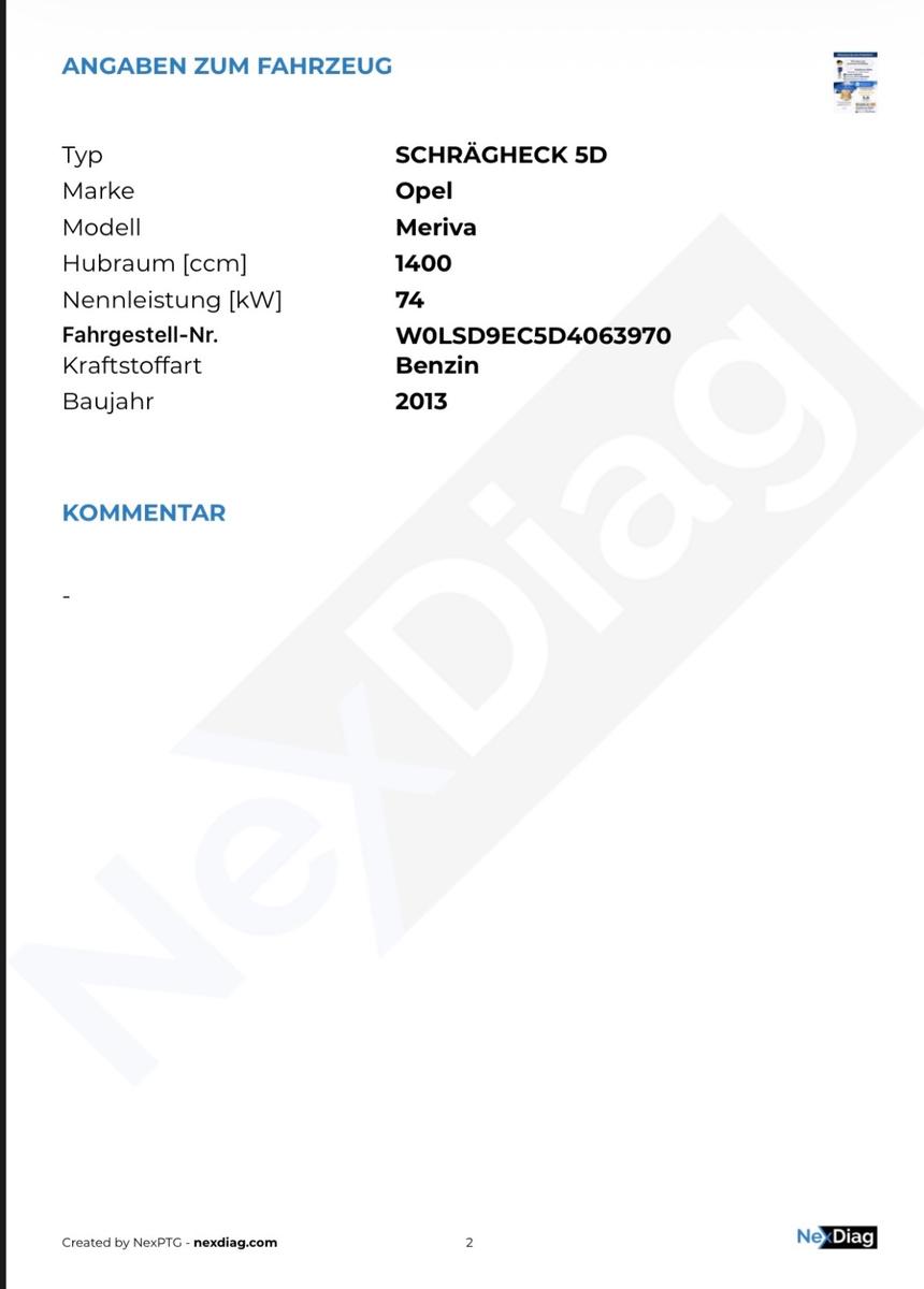 Opel Meriva B 150 Jahre Opel ! 1A Historie !