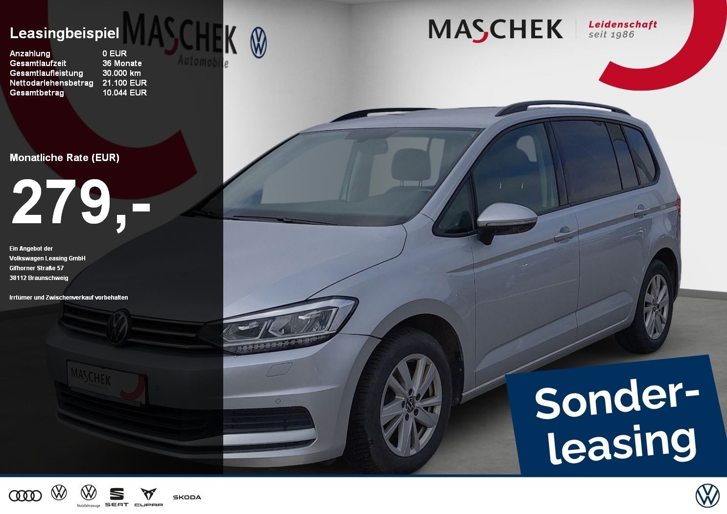 Volkswagen Touran 2.0 TDI DSG LED PDC Sitzh Tempomat ACC AU