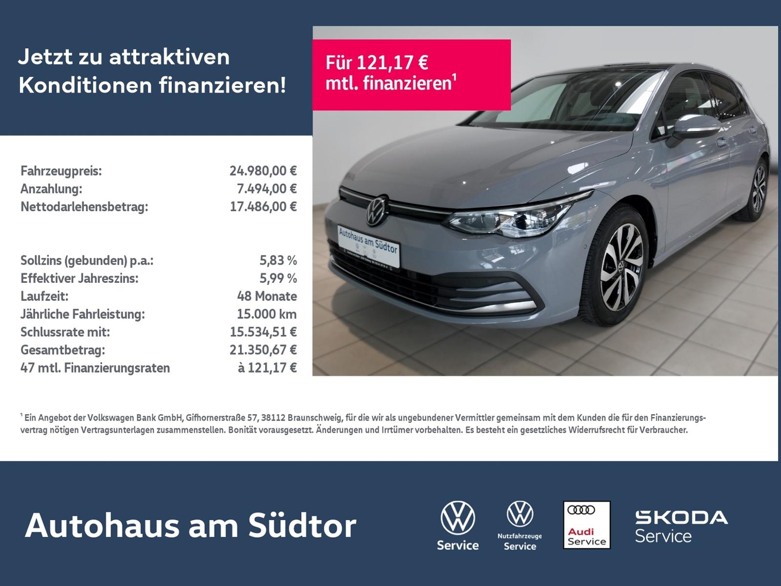 Volkswagen Golf VIII Active 2.0 TDI DSG | LED AHK RFK ACC