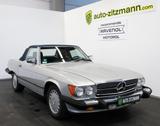 Mercedes-Benz DB 560 SL /ORIGINAL/H-KENNZEICHEN/EDELHOLZ - silberne Mercedes-Benz SL 560