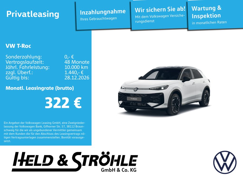 T-Roc R-Line 1.5 eTSI ACC RFK LED IQ.DRIVE