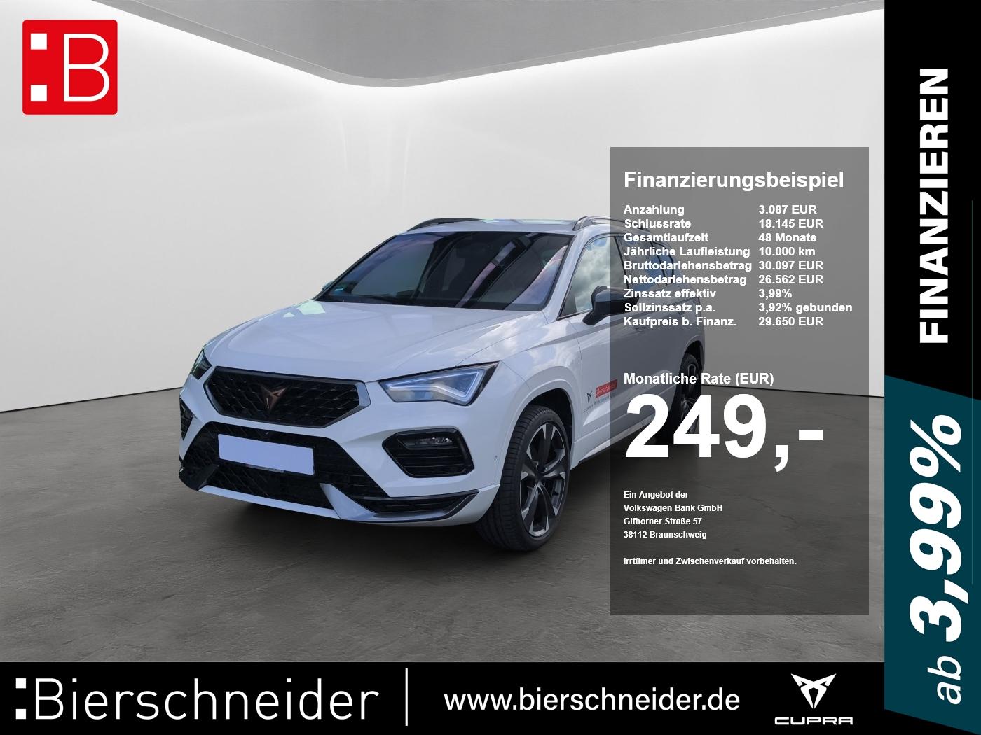 Cupra Ateca 1.5 TSI DSG LED+NAVI+19+KAMERA+PARKLENK