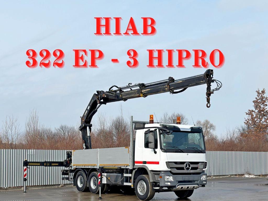 Mercedes-Benz ACTROS 2641 * HIAB 322 EP-3 HIPRO+FUNK / 6x4