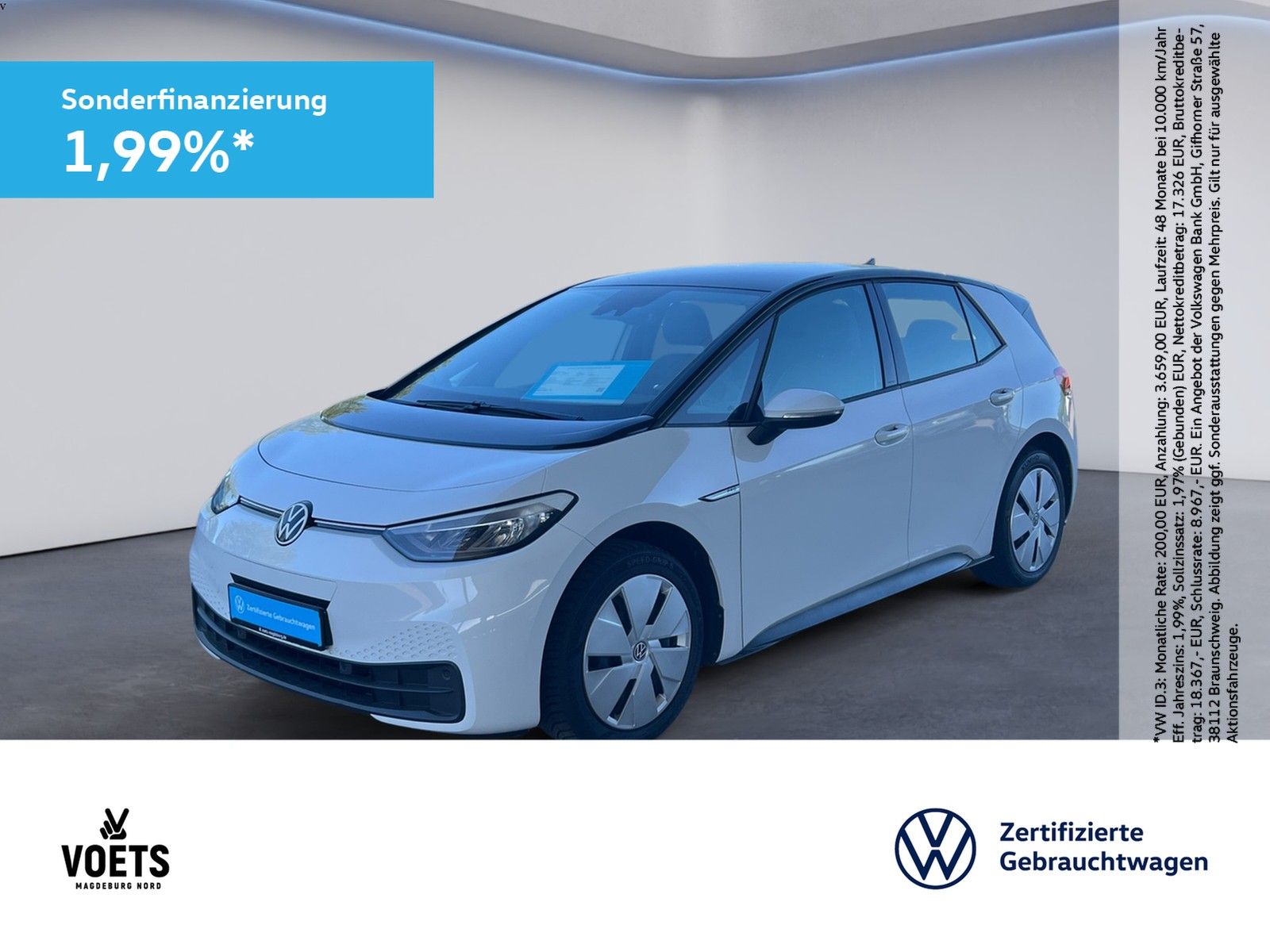 Volkswagen ID.3  150 kW Pro Performance 150 kW LED+NAV+PDC
