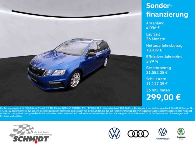 Skoda Octavia Combi 2.0 TDI RS 4x4 DSG eSD CANTON FSH