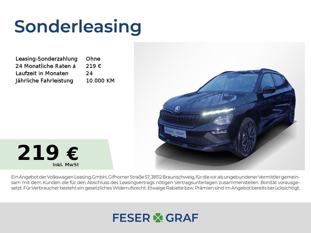 Skoda Kamiq Tour 1,0 TSI DSG - AHK,LED,SHZ,ACC,KAMERA