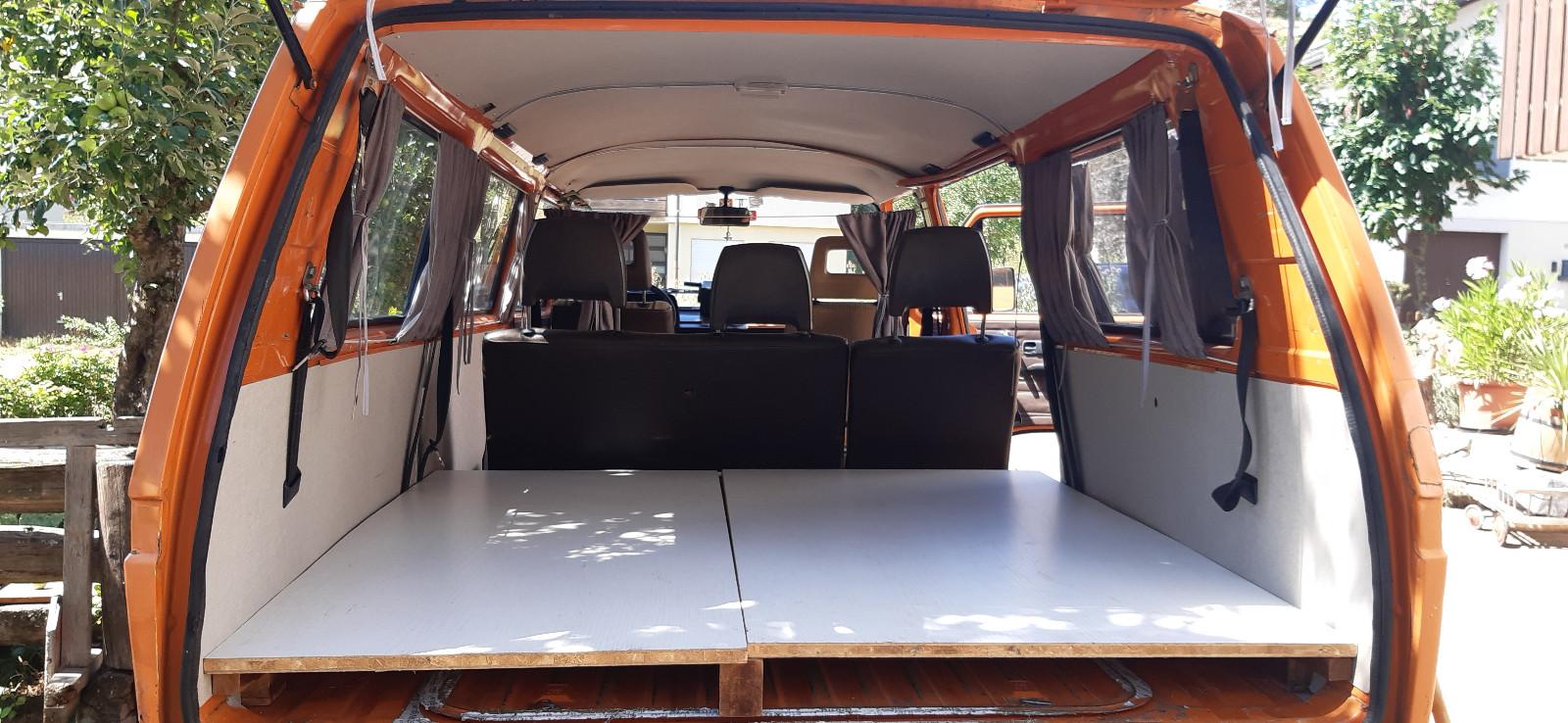 Volkswagen VW-Bus Transporter T3 Camper Orange TÜV Oldtimer
