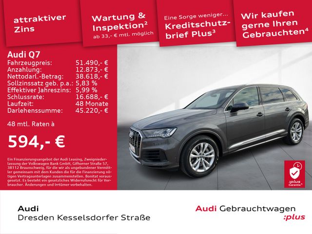 Audi Q7 SUV 55 TFSI e Q. LED Navi AHZV Rückfahrkamera