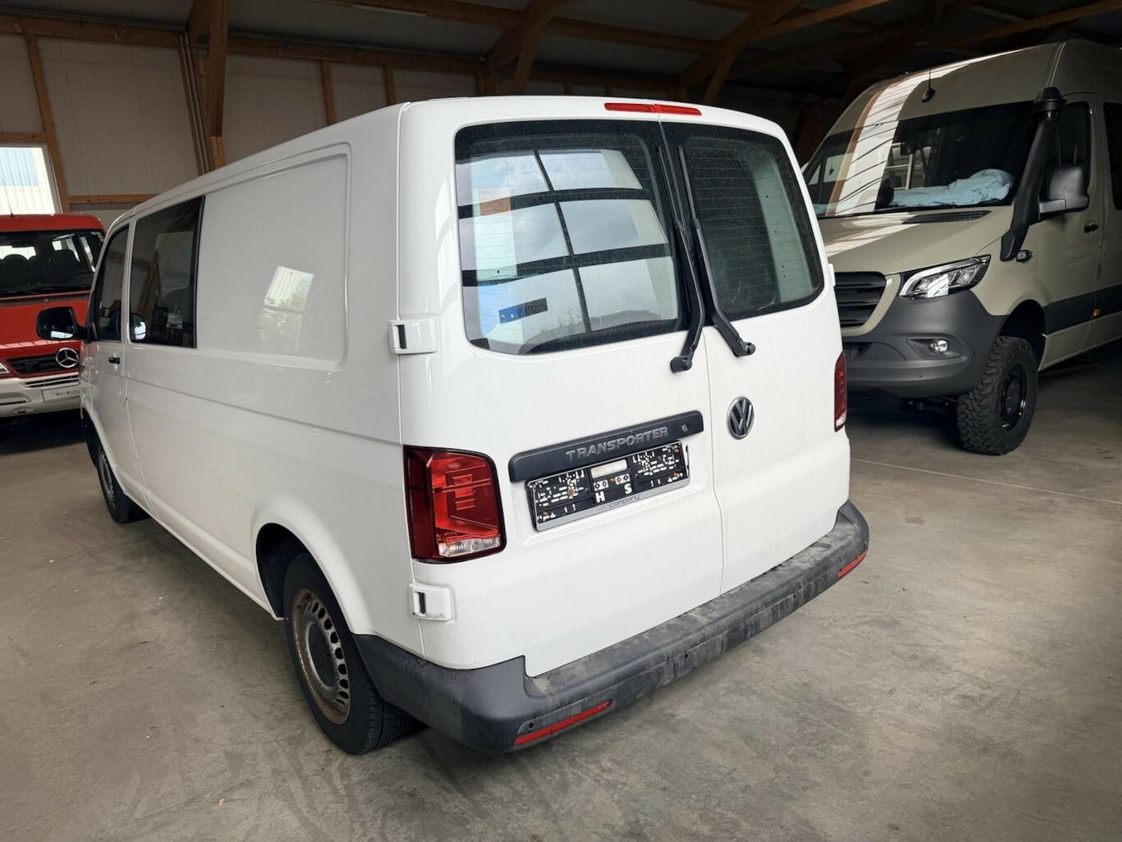 Volkswagen T6 andere T6.1 2.0 TDI Kasten 6-Sitzer lang 1. Hand, миниатюра 8