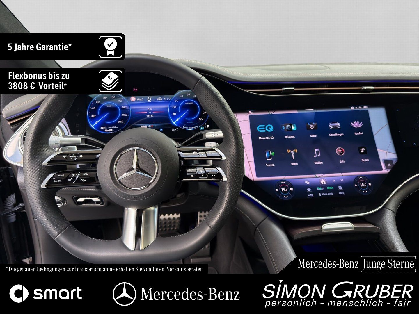 Fahrzeugabbildung Mercedes-Benz EQS 580 4M AMG Pano Hyper Sitzklima Massage