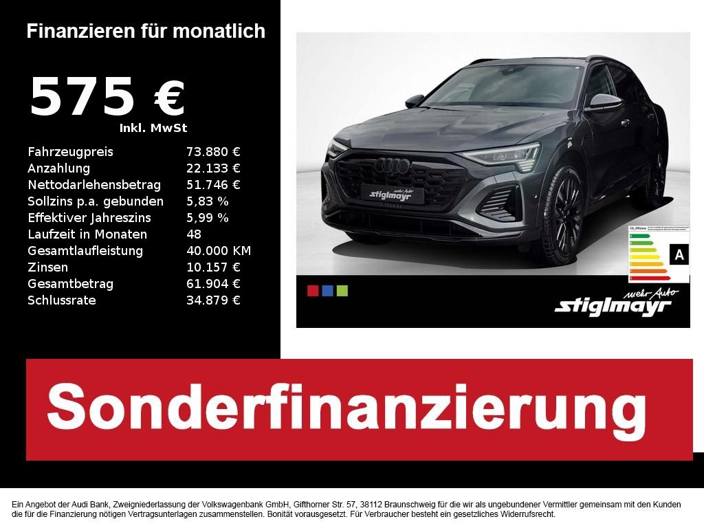 Audi Q8 e-tron S line 55 quattro Head-Up AHK Panorama