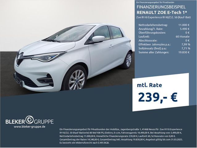 Renault ZOE E-Tech 1 Zoe R110 Experience R110/Z.E. 50 (