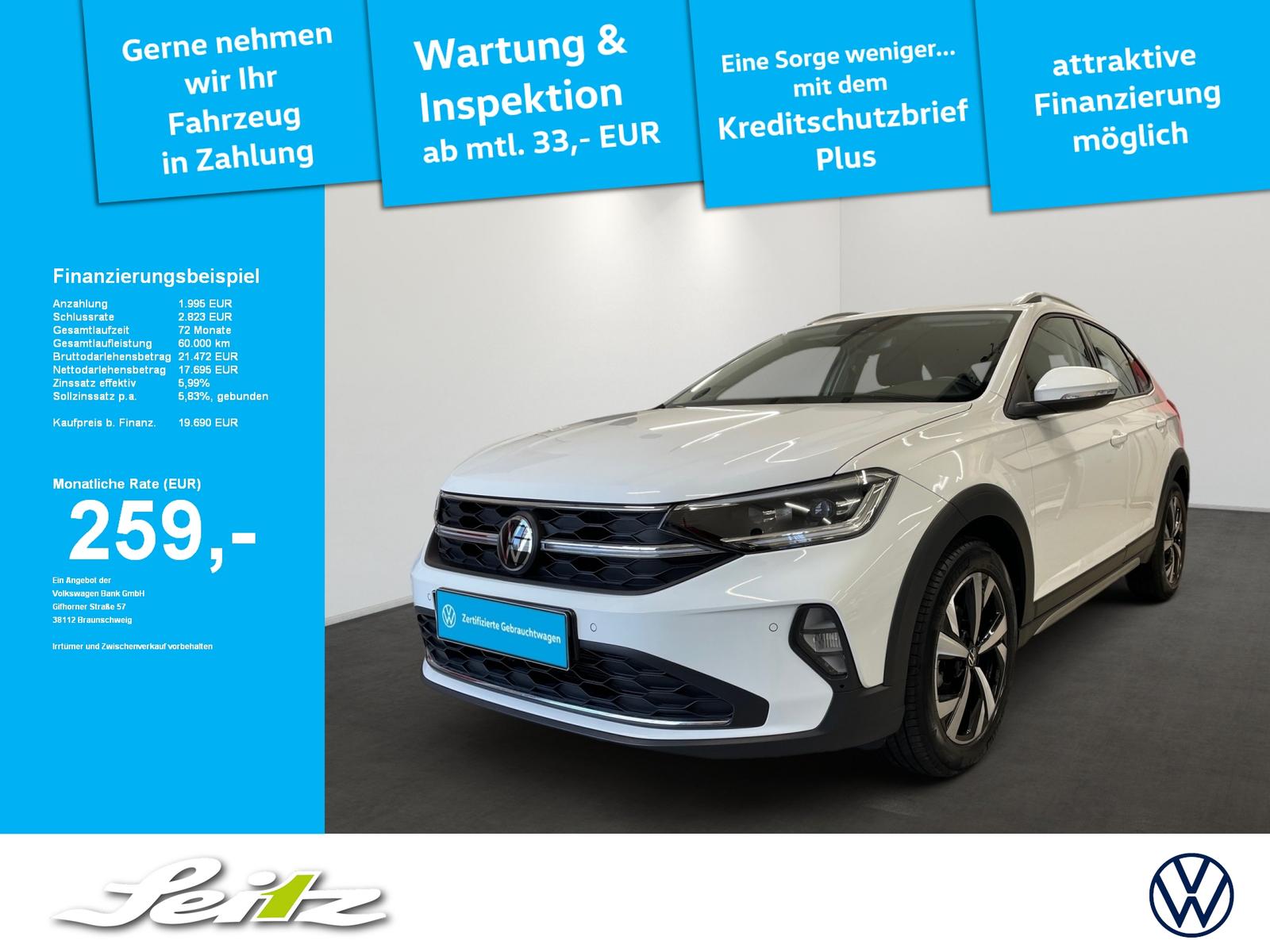 Volkswagen Taigo 1.0 TSI Style *MATRIX*KAMERA*SITZHZG*