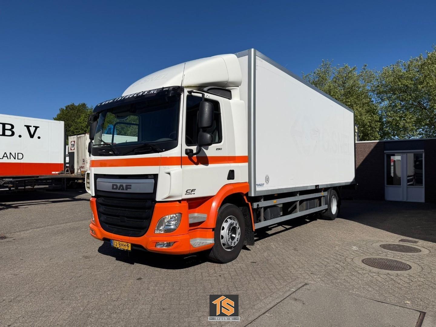 DAF CF 290 FA KOFFER/BOX - 19.5 TON - APK/TUV 06/202
