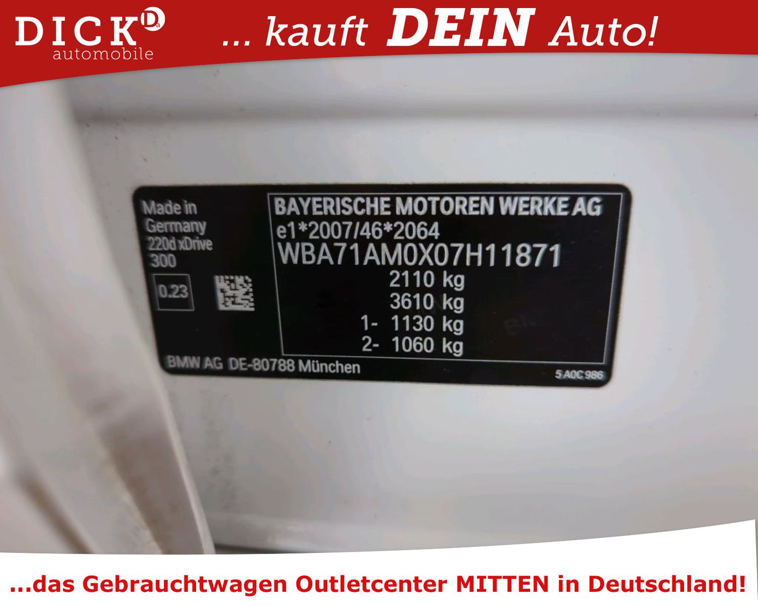 Fahrzeugabbildung BMW 220d Gran Coupé xDri LED+/NAVI/SHZ/DAB/8Fa