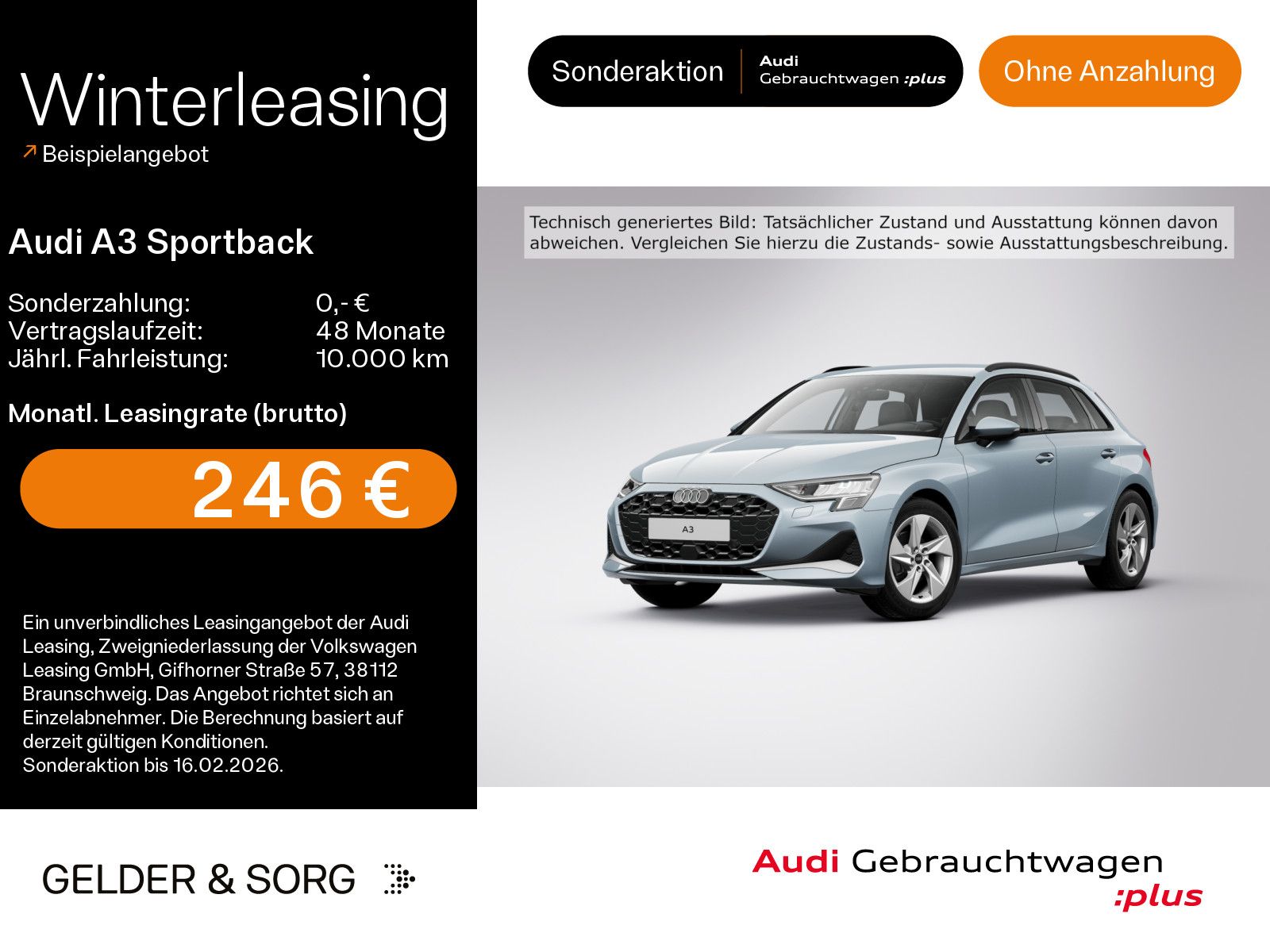 Audi A3 Sportback 30 TDI advanced