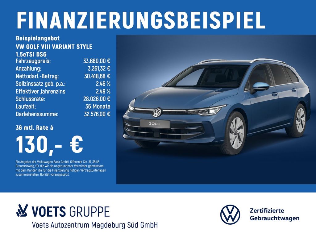 GOLF VIII VARIANT STYLE 1.5eTSI DSG IQ-LIGHT+AHK