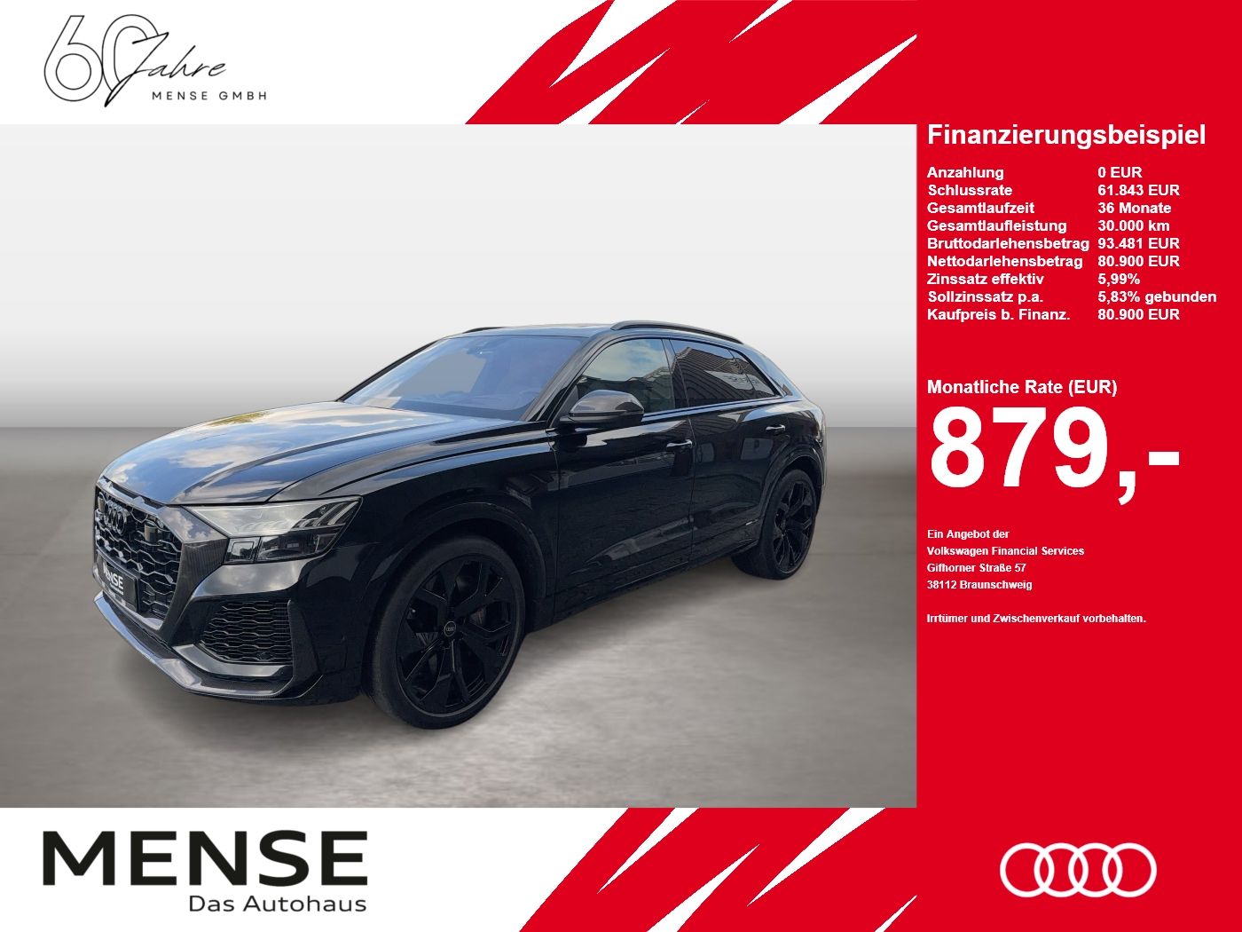 Audi RS Q8 4.0 TFSI quattro tiptronic Matrix B&O CarP