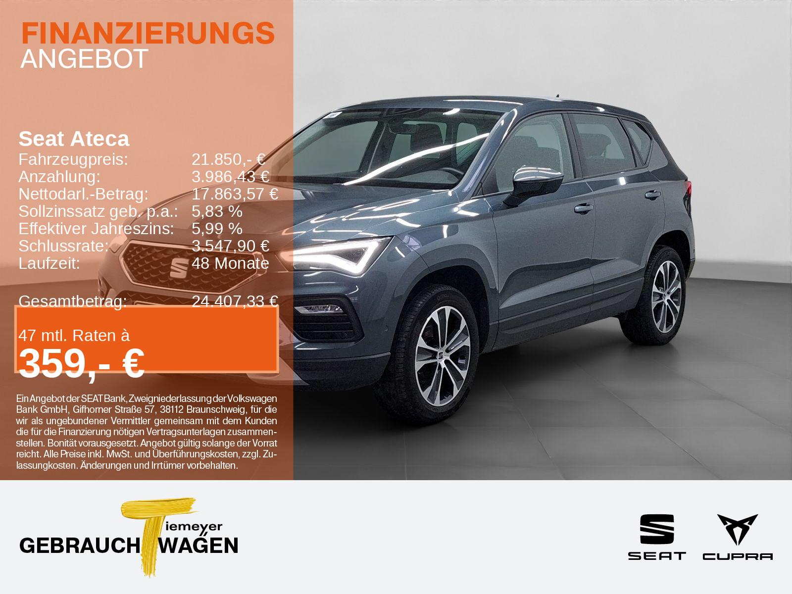 Seat Ateca 1.5 TSI DSG STYLE AHK BEATS NAVI+ PARKLENK