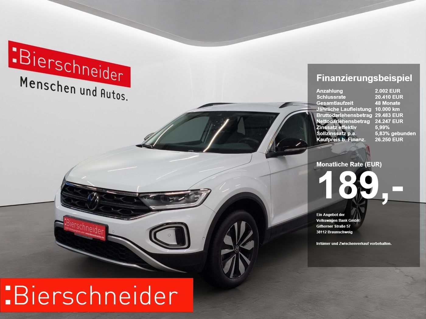Volkswagen T-Roc 1.5 TSI DSG Goal LED-PLUS NAVI AHK 3-J-GAR