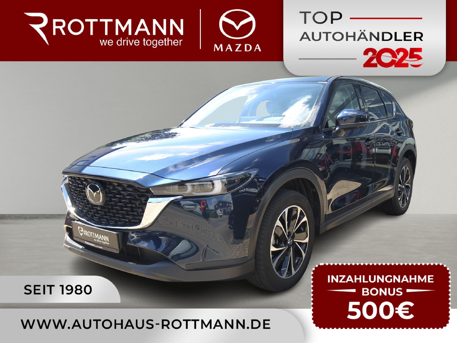 Mazda CX-5 D184ps Aut. AWD Sports /360°K/ACC/BOSE/AHK