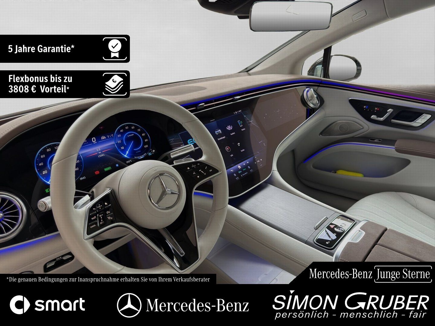 Fahrzeugabbildung Mercedes-Benz EQS 450+ AMG Pano Hyper HUD HAL Massage Sitzklim