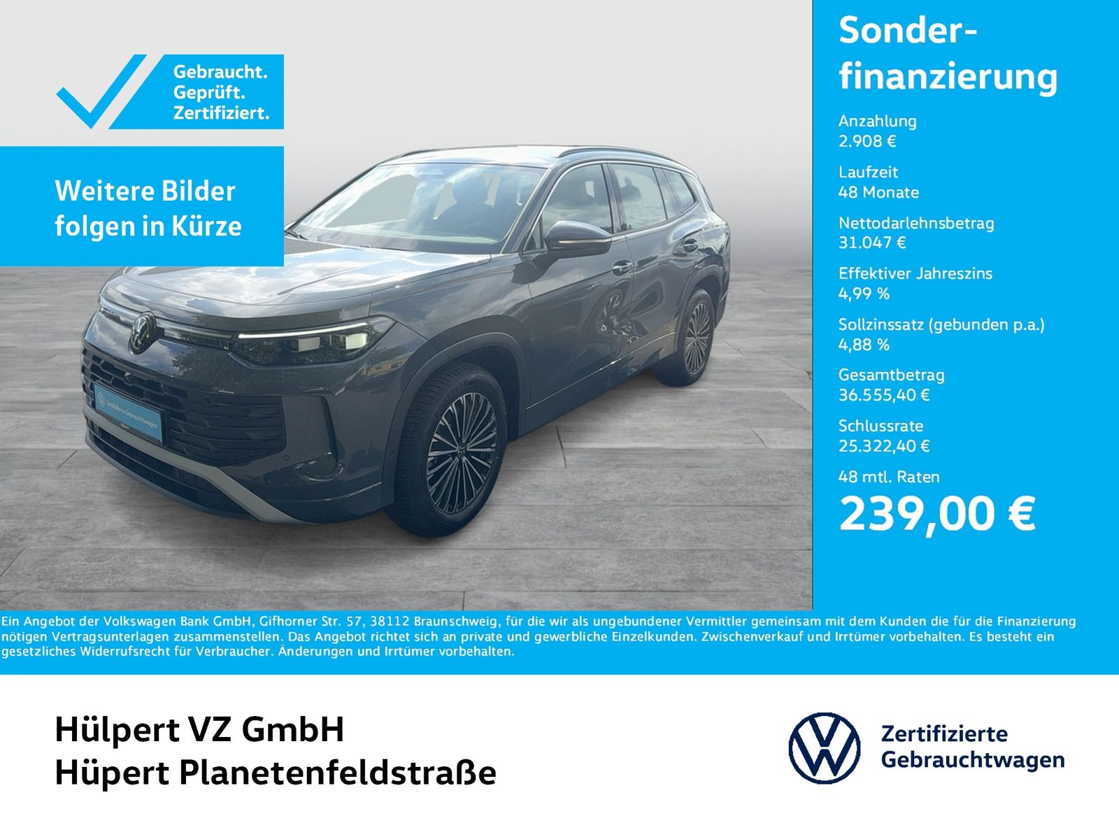 Volkswagen Tayron 1.5 eTSI LIFE 7SITZE AHK 360°CAM ACC LM18