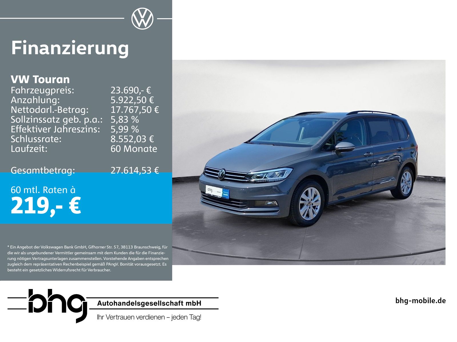 Volkswagen Touran 2.0 TDI DSG Comfortline BusinessPremium L