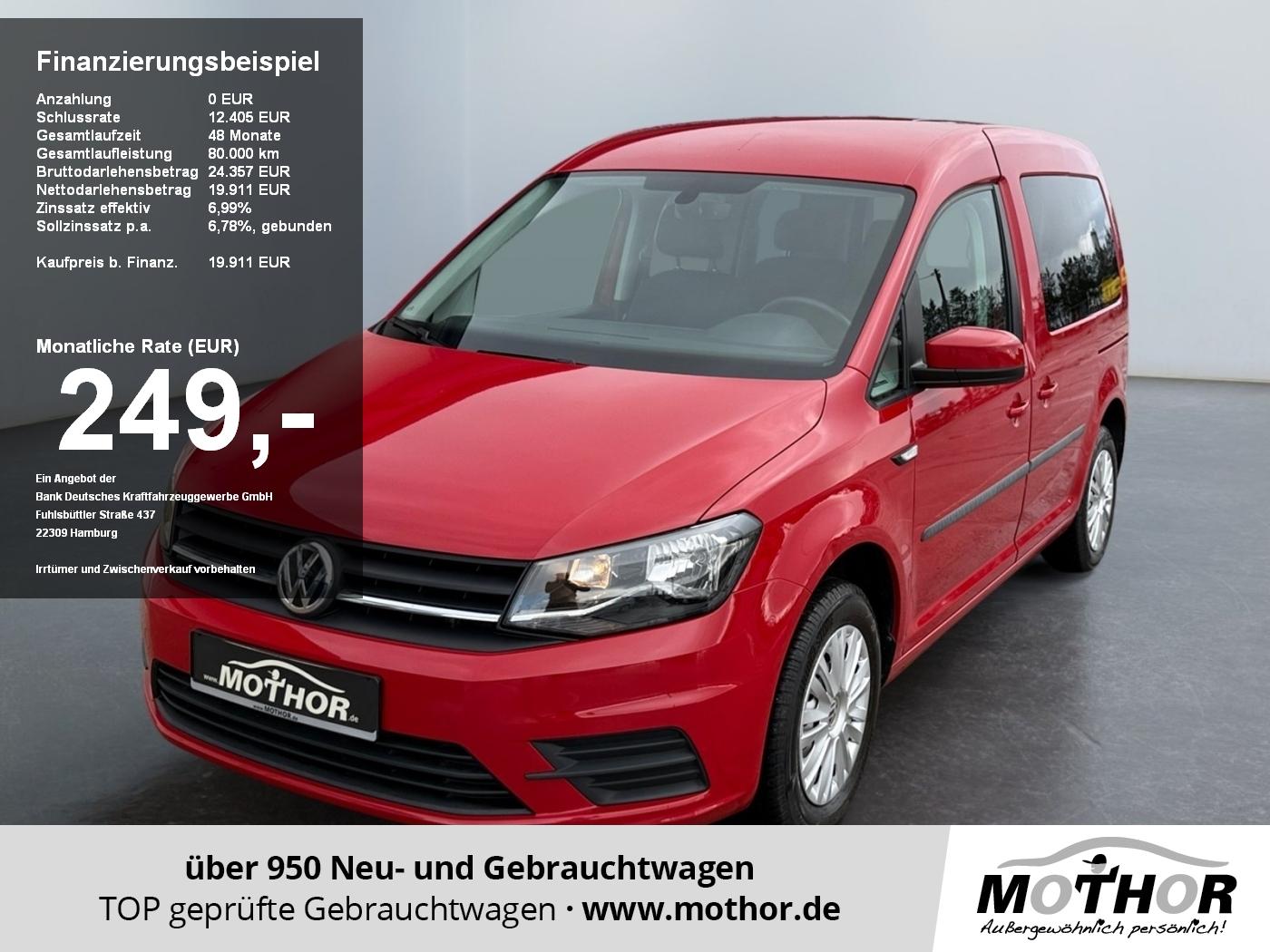 Volkswagen Caddy Trendline 2.0 TDI Anhängerkupplung PDC