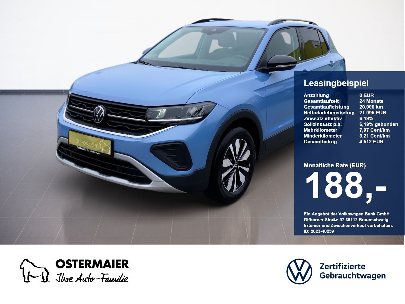 Volkswagen T-Cross GOAL 1.0TSI 95PS ACC.5J-G.KAMERA.NAVI+VC
