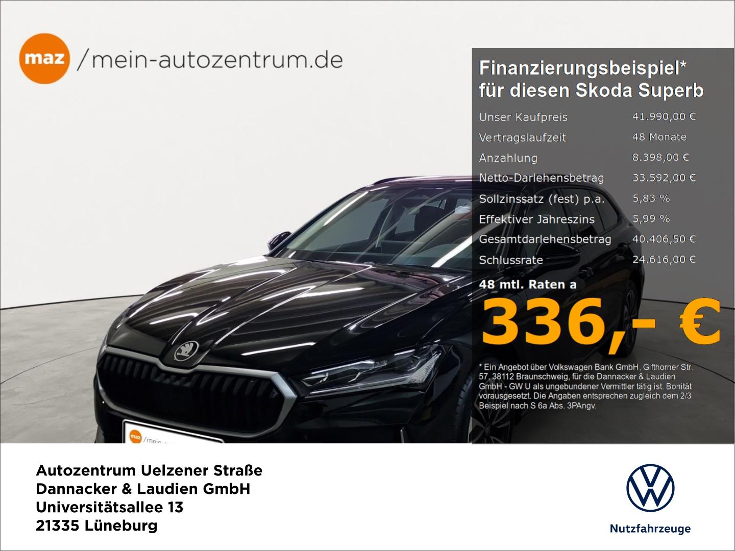 Skoda Superb 1.5 TSI iV Selection Alu GJR Navi ACC Kam