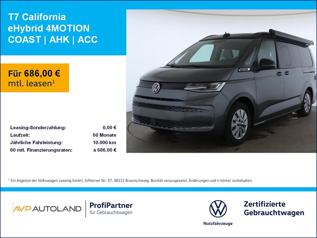 Volkswagen T7 California eHybrid 4MOTION COAST | AHK | ACC