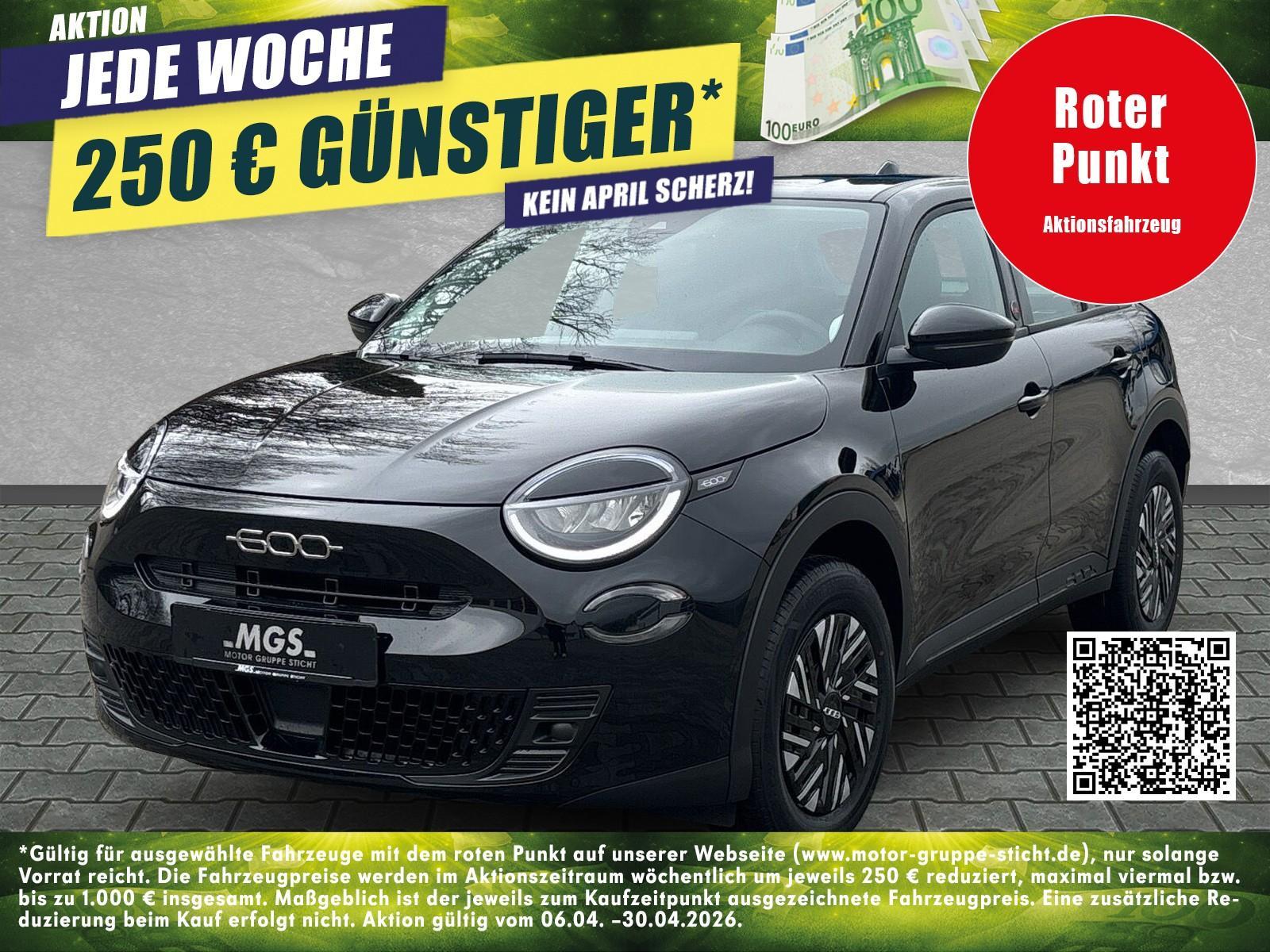 Fiat 600e RED ELEKTRO #APPLE&ANDROID #NAVI #LED#400KM