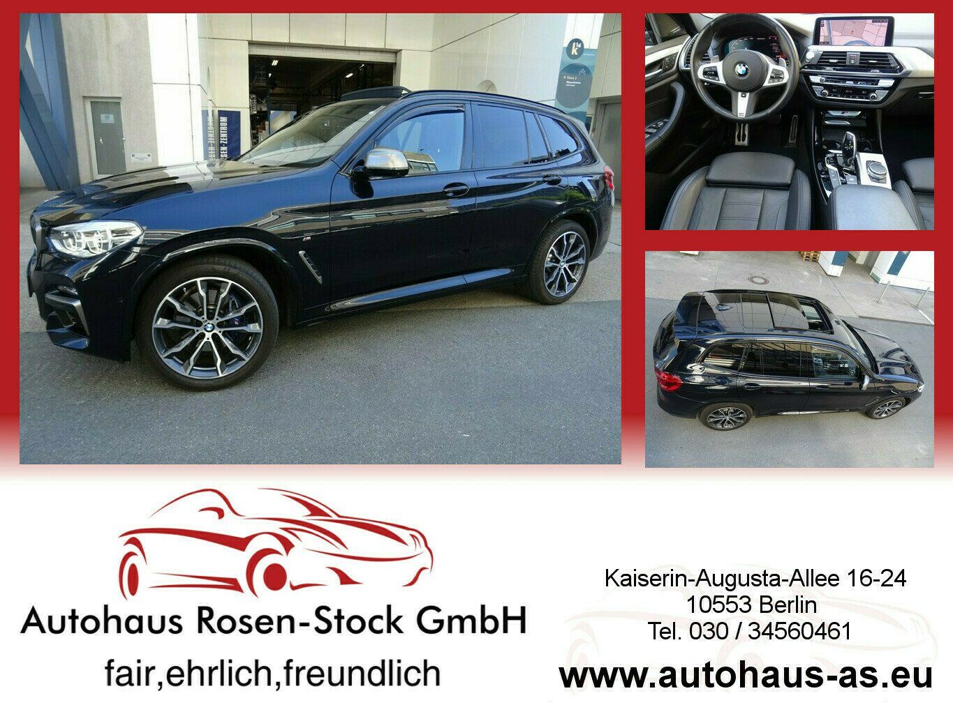 BMW X3 M40 d xDrive M-Sport SAG,AHK,Leder,ACC