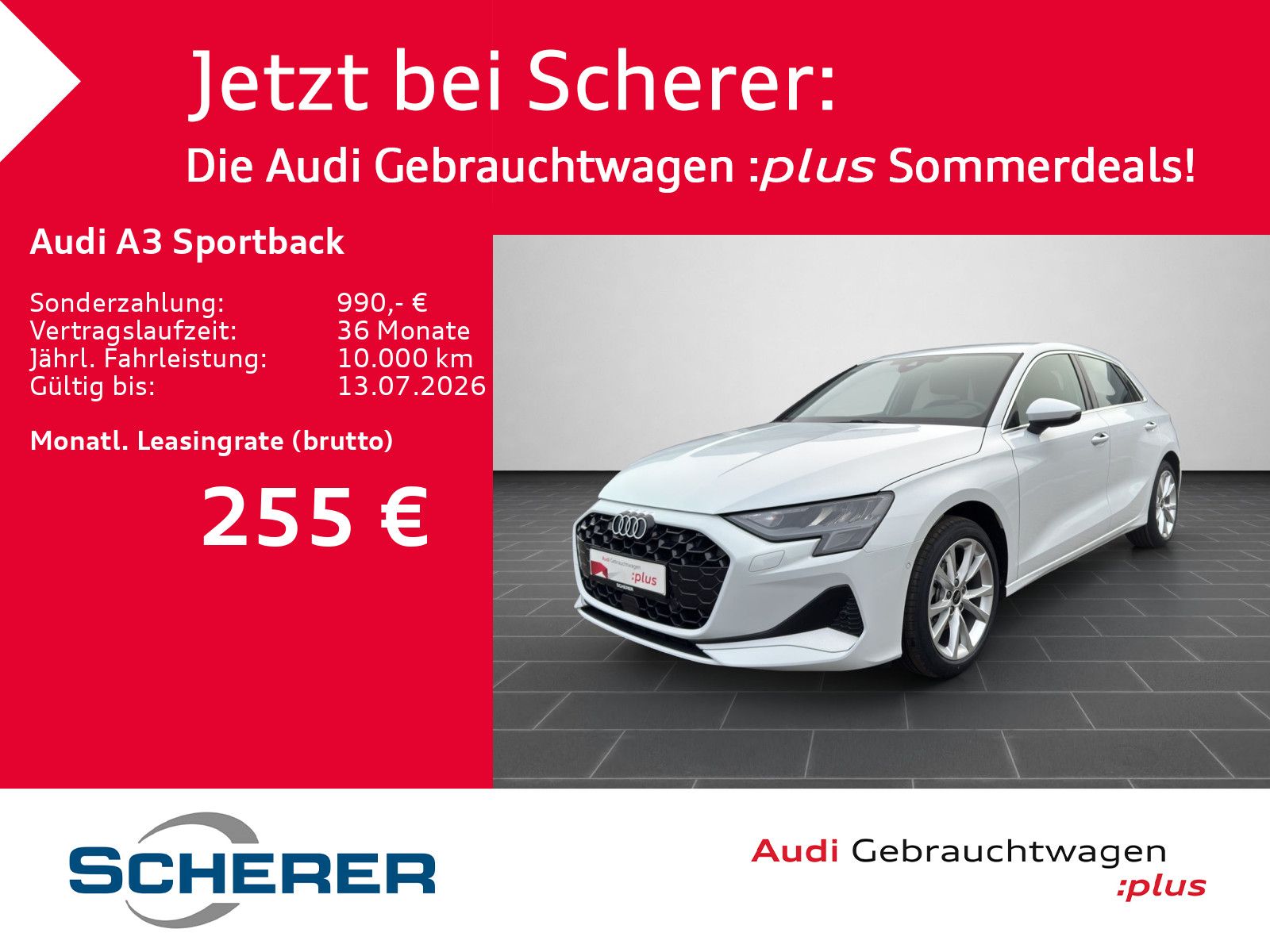 Audi A3 Sportback 35 TDI advanced S tronic RFK MMI SH