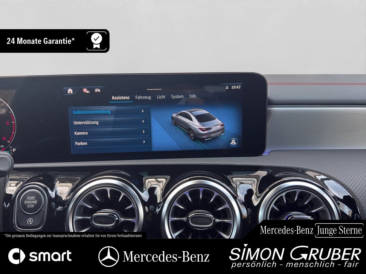 Fahrzeugabbildung Mercedes-Benz CLA 220 d AMG Night Pano Burm MBeam KeyGo 19Zoll