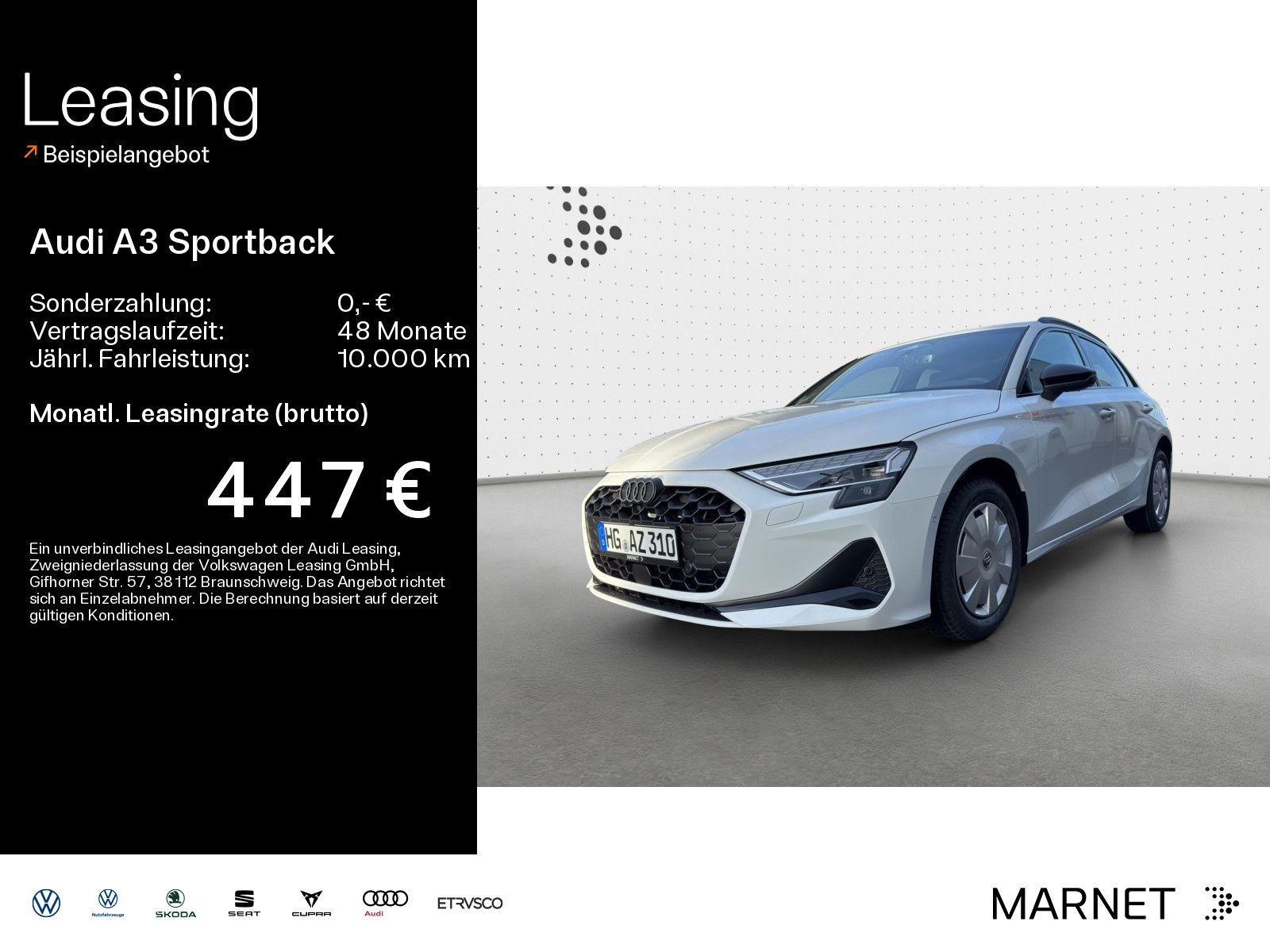 Audi A3 Sportback Advanced TDI 85 kW Schaltgetriebe